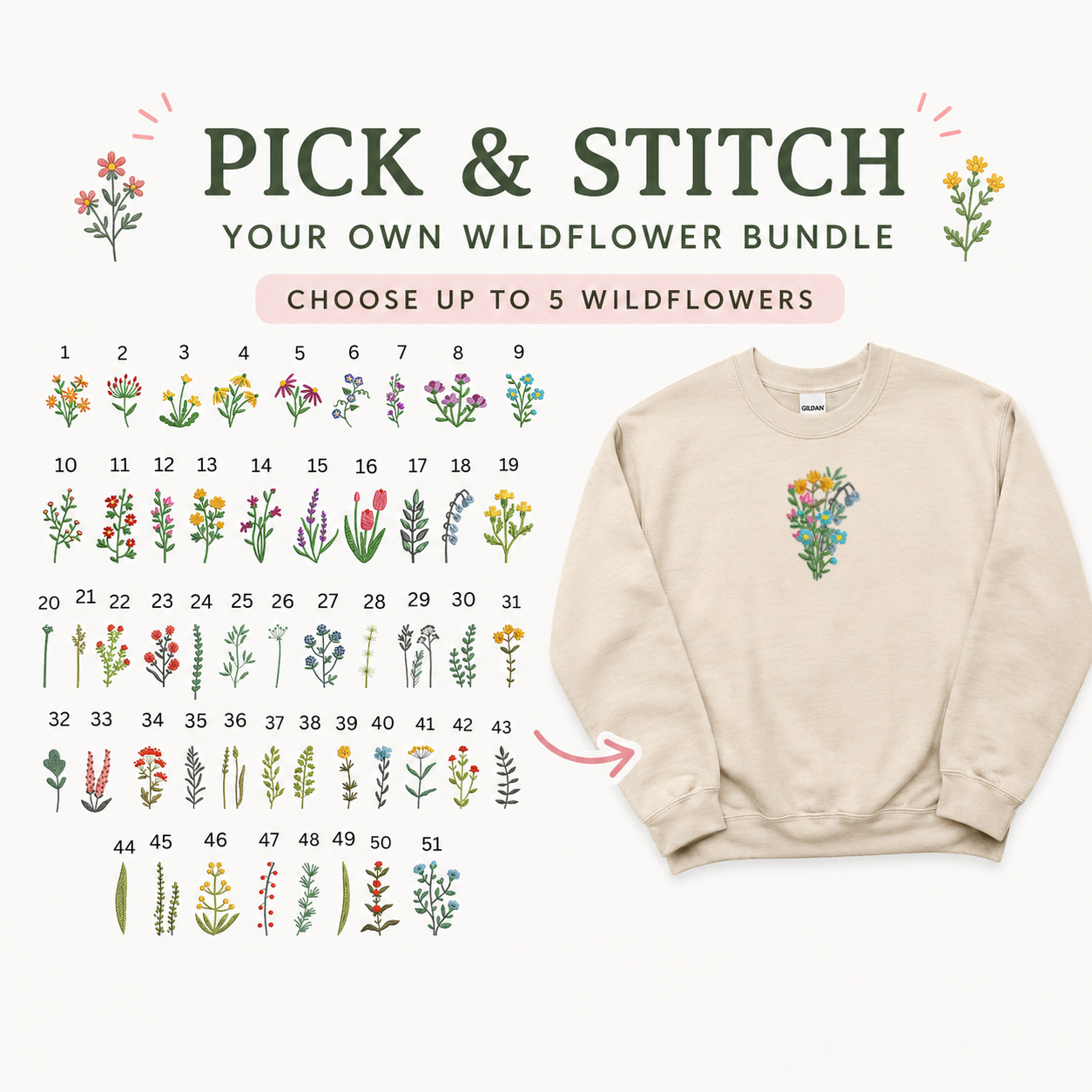 Build Your Own Wildflower Bouquet